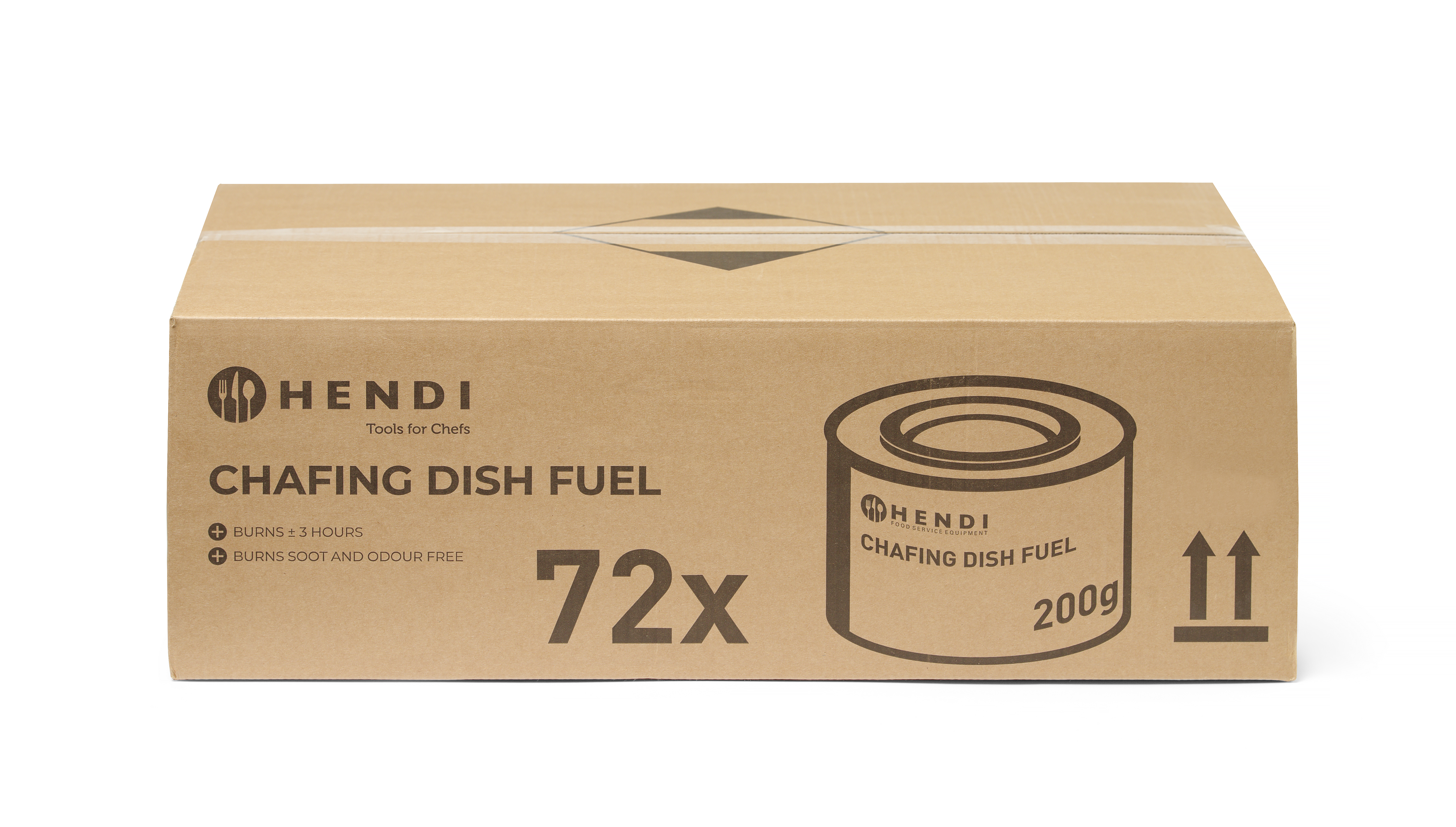 Pâte combustible pour chafing dish en boîte NL DE FR EN - HENDI