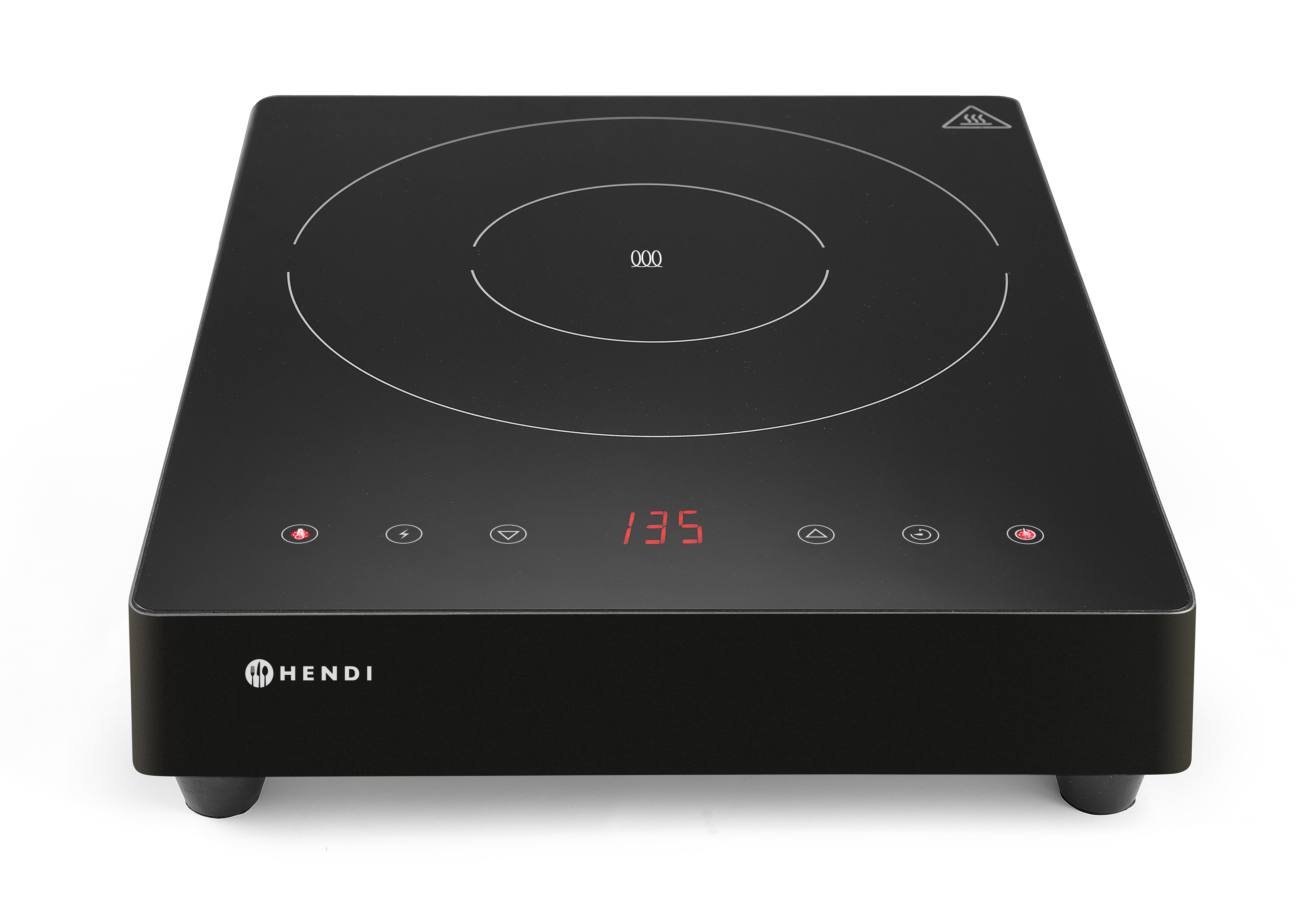 Induction cooker and pan for Wok, Hendi, 3500W - Cateringinventar.dk