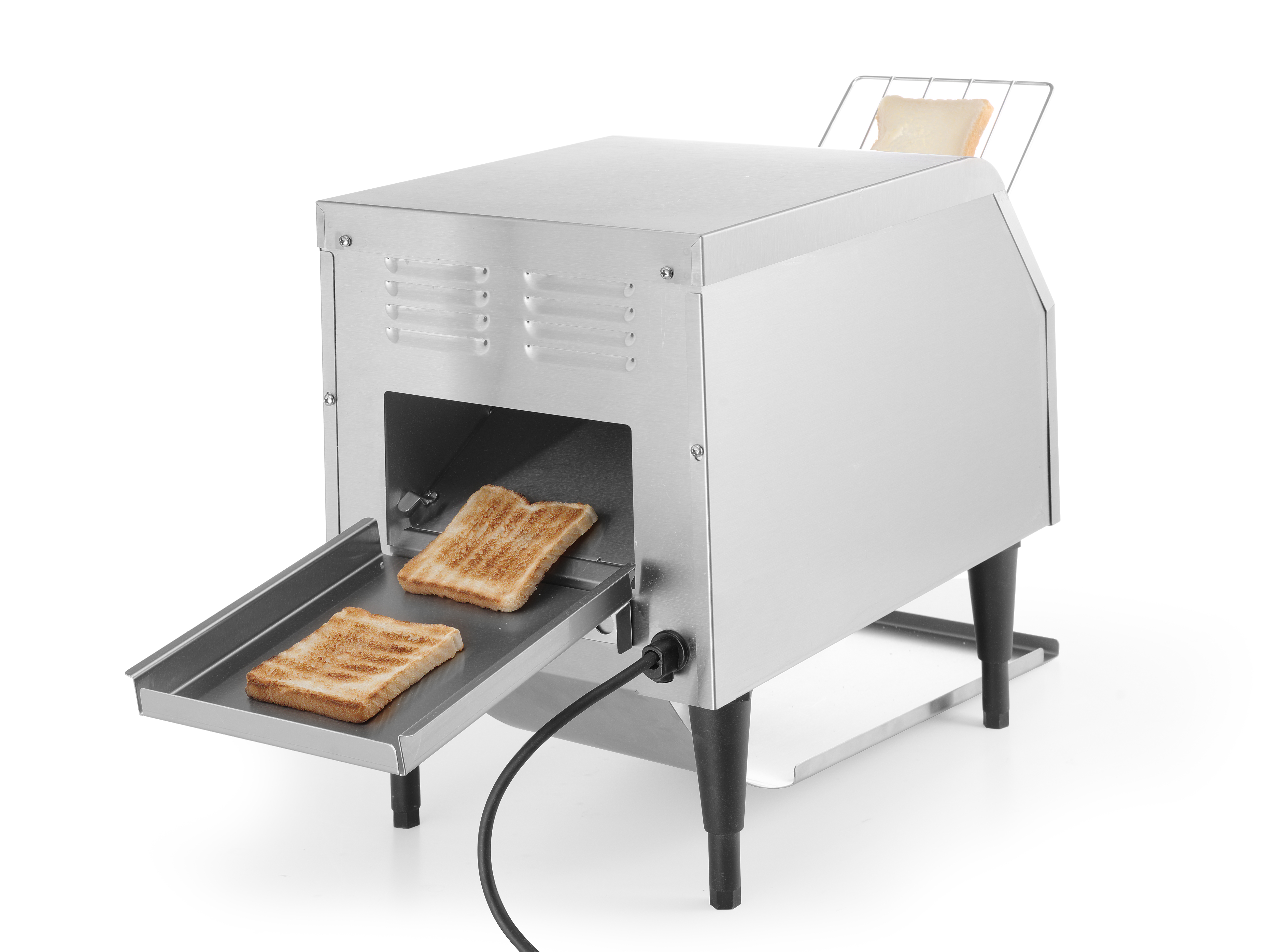 Horno tostador de pan con cinta transportadora 2.6 KW 468*418*387 mm 110 60  htz(1 año)