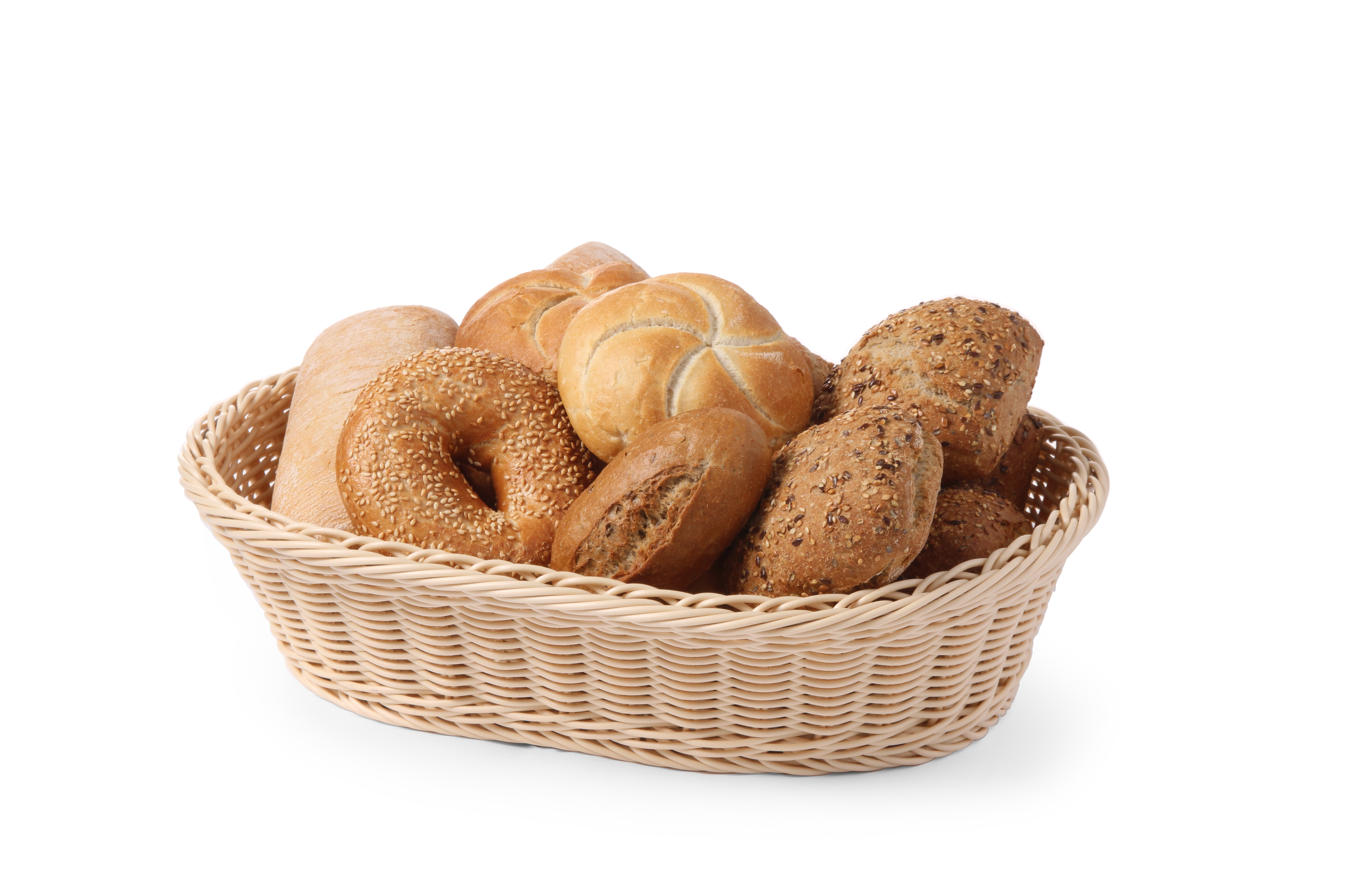Black Paderno World Cuisine 42876B25 Oval Canvas Bread Basket 