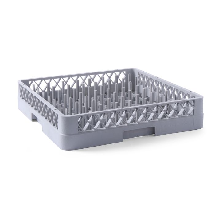 Cestello Lavastoviglie Per Piatti Contacto Bander TELLER, Grigio, 50x50x10 Cm, Maglie Larghe, Impilabile, Resistente Al Calore