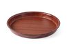 Serving tray, round, non-slip, high rim, laminated, AmerBox, Mahogany, ⌀420x(H)30mm 1