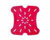 Drain shelf for container CamSquares Fresh Pro, Cambro, for 5,7 l and 7,6 l containers, Red, 187x181x(H)16mm 2