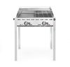 Green Fire with 2 burners, HENDI, Profi Line, Enamelled cast iron Gastronorm 1/1 griddle and grid, 11,6kW, 740x615x(H)825mm 1