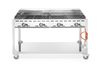 Green Fire with 4 burners, HENDI, Profi Line, On wheeled base, Light grey, 22kW, 1400x612x(H)825mm 2
