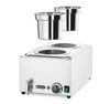Ranger bain-marie készlet 2×4 literes tartállyal és fedéllel, HENDI, GN (H)150mm, 8L, 230V/1000W, 604x332x(H)315mm 4