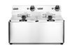 Fritéza Kitchen Line - 2x 8L, HENDI, Kitchen Line, 16L, 230V/7000W, 542x430x(H)351mm