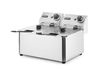 Frytkownica 2x4 l, HENDI, Kitchen Line, 8L, 230V/6000W, 470x380x(H)315mm 2