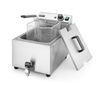 Frytownica manualna z kranem spustowym, 8 l, HENDI, Profi Line, 8L, jasnoszary, 230V/3500W, 305x515x(H)354mm 4