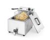 Ruční fritéza s vypouštěcím kohoutem, 8 l, HENDI, Profi Line, 8L, Světle šedá, 230V/3500W, 305x515x(H)354mm 2