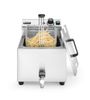 Frytownica manualna z kranem spustowym, 8 l, HENDI, Profi Line, 8L, jasnoszary, 230V/3500W, 305x515x(H)354mm 3