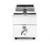 Induction deep fryer with drain tap, 8 l, HENDI, 8L, Light grey, 230V/3500W, 288x619x(H)408mm 1