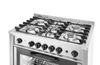 Gas cooker - 5 burners with electric oven, HENDI, Kitchen Line, Silver, 230V/2900W, 14,3kW, 900x653x(H)900mm 3