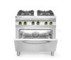 Gas cooker 4-burner with convection oven GN 1/1, HENDI, Kitchen Line, 230V/3000W, 19kW, 800x722x(H)900mm 3