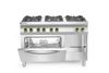 Gas cooker Kitchen Line 6-burner with convection oven GN 1/1, HENDI, Kitchen Line, 230V/3000W, 28,5kW, 1200x722x(H)900mm 2