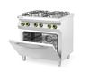 4-burner gas cooker with GN 1/1 electric convection oven, HENDI, Smart, GN 1/1, 230V/3000W, 17000kW, 800x700x(H)900mm 4