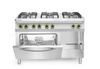 6-burner gas cooker with GN 1/1 electric convection oven, HENDI, Smart, GN 1/1, 230V/3000W, 25500kW, 1200x700x(H)900mm 3