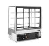 Refrigerated display cabinets with 3 slanted shelves, Arktic, 650L, Black, 230V/490W, 1200x833x(H)1460mm 4