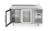 Refrigerator counter two glass door, Arktic, 280L, 230V/250W, 1360x700x(H)850mm 1