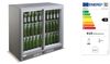 208L Barmatic Candour Double Door Undercounter Refrigerator, Stainless Steel, Barmatic, Barmatic, Silver, 230V/175W 2
