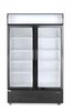 Back bar refrigerator with a backlit panel, double-door, Arktic, 512L, Black, 230V/510W, 1120x585x(H)1900mm 1