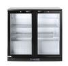 Zadní barová dvoudveřová chladnička, Arktic, 158L, Černá, 230V/160W, 900x530x(H)870mm 1