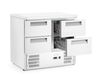 Külmutuslaud 4 sahtliga, Arktic, GN 1/1, 112L, 230V/143W, 900x700x(H)855mm 3