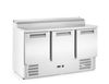 3-Door refrigerated counter with superstructure, Arktic, 1365x695x(H)955mm 2