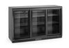 Barová chladnička s trojitými posuvnými dveřmi, Arktic, 308L, Černá, 230V/160W, 1350x520x(H)865mm 2