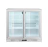 Back bar refrigerator with 2 sliding doors, Arktic, 150L, Silver, 230V/160W, 900x520x(H)840mm 1