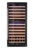 Wine cooler, 2-zone, 124 bottles, Arktic, 265L, Black, 570x595x(H)1400mm 1