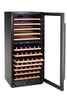 Wine cooler, 2-zone, 124 bottles, Arktic, 265L, Black, 570x595x(H)1400mm 3