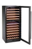 Wine cooler, 2-zone, 124 bottles, Arktic, 265L, Black, 570x595x(H)1400mm 4