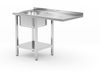 Sink table with shelf and space for undercounter dishwasher, HENDI, left, 1200x700x(H)850mm 1