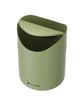 Tabletop litter bin with swing cover, HENDI, 1,2L, Green, ⌀120x(H)165mm 3