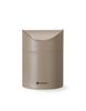 Tabletop litter bin with swing cover, HENDI, 1,2L, Beige, ⌀120x(H)165mm 1
