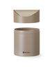 Tabletop litter bin with swing cover, HENDI, 1,2L, Beige, ⌀120x(H)165mm 4