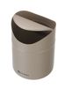 Tabletop litter bin with swing cover, HENDI, 1,2L, Beige, ⌀120x(H)165mm 3