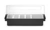 Condiment holder - 5 containers, BarUp, Black, 480x150x(H)100mm 3