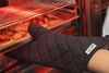 Oven mitts - 2 pcs, HENDI, cotton with flame retardant coating, Black, 2 pcs., (L)380mm 2