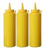 Dyspensery do zimnych sosów - 3 szt., HENDI, 0,35L, żółty, 3 szt., ⌀55x(H)205mm 1