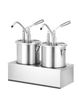 Set: 2 x Stainless steel sauce container with dispenser, HENDI, 9L, 400x200x(H)440mm 2
