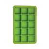Forma silikonowa do sześciennych kostek lodu, BarUp, zielony, 30x30x(H)30mm 1