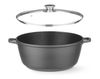 Casserole with non-stick coating, HENDI, 7L, Black, 367x290x(H)122mm, Round 2