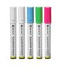 Blackboard markers 6 mm, HENDI, 1 pink, 1 green, 1 blue and 2 white markers 3