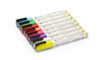 Blackboard markers 3 mm, HENDI, 1 white, 1 red, 1 blue, 1 green, 1 yellow, 1 purple, 1 orange and 1 pink marker 3