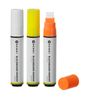 Blackboard markers 15 mm, HENDI, 1 white, 1 orange and 1 yellow marker, 3 pcs 4
