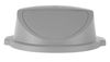 Push lid for round waste bin, AmerBox, fits 691038, Light grey, ⌀580x(H)190mm 1