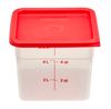 Przezroczysty pojemnik polipropylenowy na żywność CamSquare, Cambro, 5,7 l, 5,7L, transparentny, 215x215x(H)185mm 2