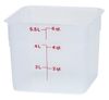 Przezroczysty pojemnik polipropylenowy na żywność CamSquare, Cambro, 5,7 l, 5,7L, transparentny, 215x215x(H)185mm 1